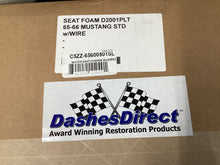 Load image into Gallery viewer, MUSTANG 1965-1966 STANDARD BUCKET Seat Foam with Wires Bottom & Seat Back