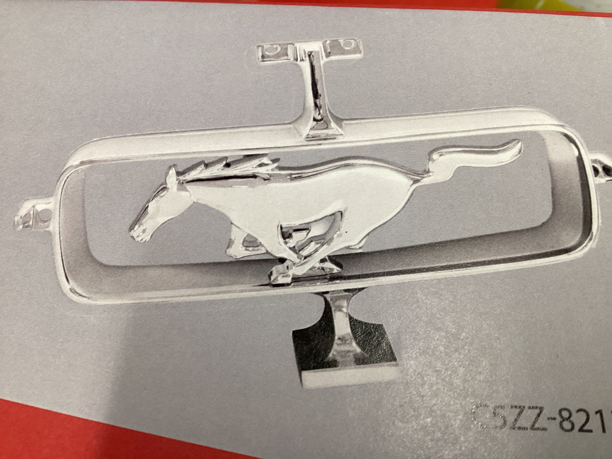 thumbnail image 2 of Maryland Mustang 1969 Ford Mustang Grill Emblem – Horse & Corral, Chrome, Silver 2 of 5