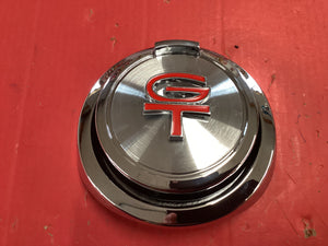 Mustang 1967-1968 Pop Open Gas Cap with Black Or Red GT Emblem