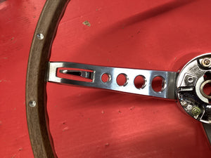Mustang 1967 Deluxe WOODGRAIN Steering Wheel with Horn Ring. Does not come with center pad.