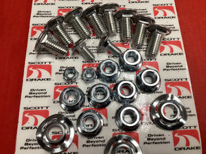 Mustang 1969-73 Deluxe Bumper Bolt Kit w Wave Washers