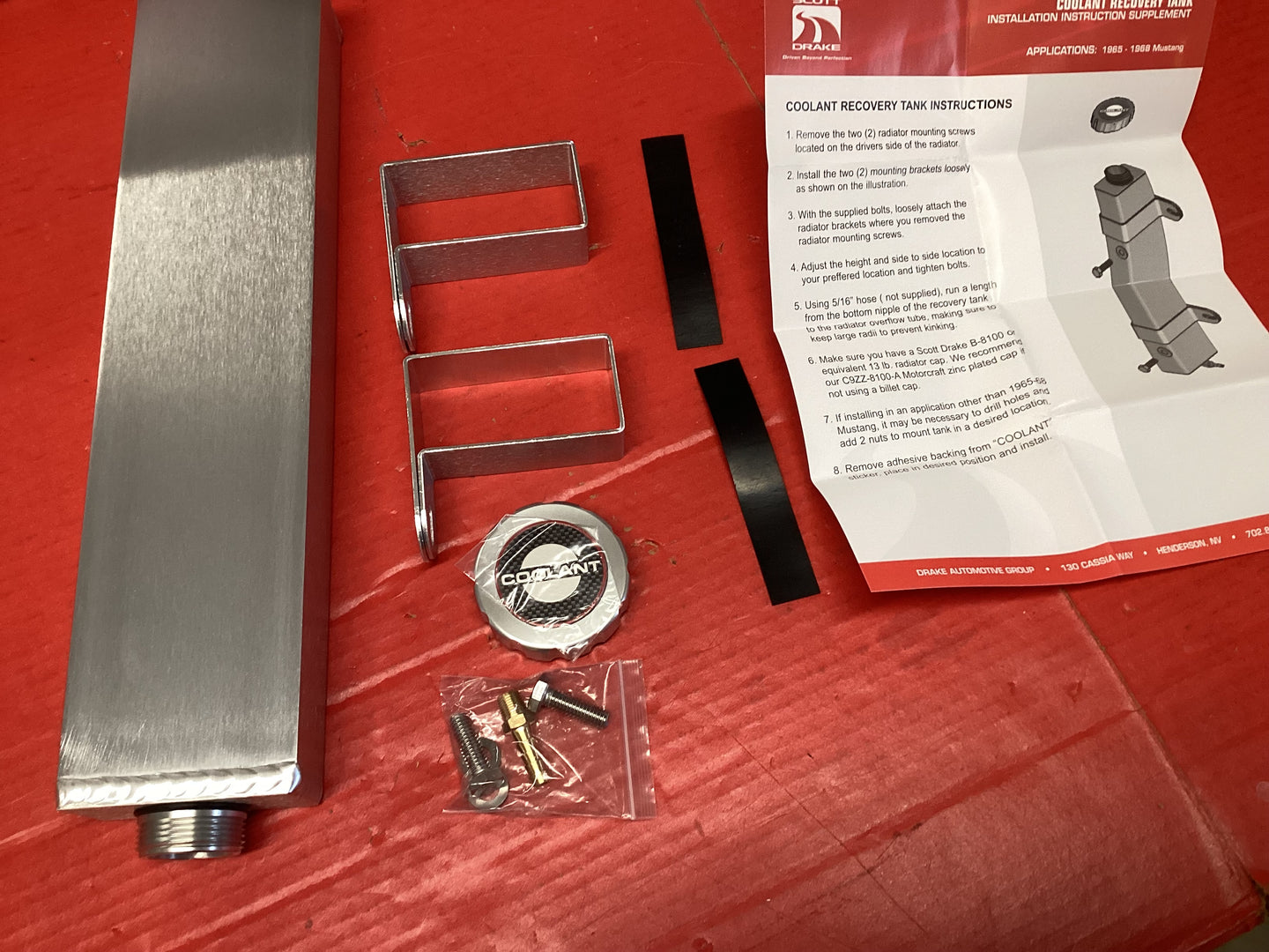 MUSTANG 1965-1968 RADIATOR OVERFLOW TANK