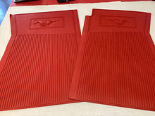 Load image into Gallery viewer, MUSTANG 1964 1/2-1973 PONY BRIGHT RED PVC VINYL RUBBER FLOOR MATS SET OF 4 C5ZZ-6513086-RD
