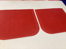 Load image into Gallery viewer, MUSTANG 1964 1/2-1973 PONY BRIGHT RED PVC VINYL RUBBER FLOOR MATS SET OF 4 C5ZZ-6513086-RD
