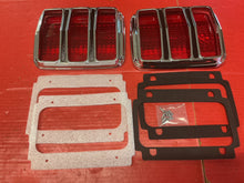 Load image into Gallery viewer, MUSTANG 1965-66 Tail Light Bezel,Red Lens,Gaskets, Mounting Screws

