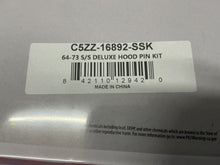 Load image into Gallery viewer, MUSTANG 1965-1973 DELUXE HOOD PIN KIT STAINLESS STEEL C5ZZ-16892-SSK
