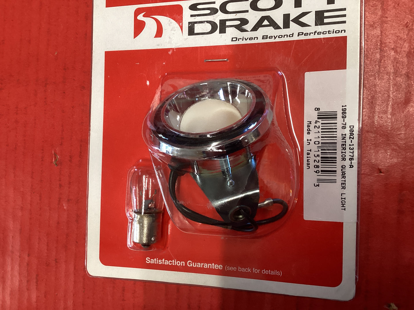 MUSTANG 1969-1970 FASTBACK INTERIOR QUARTER LIGHT D0AZ-13776-A