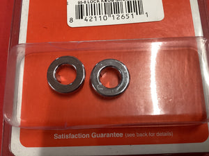 1965-1968 Chrome Lock Knob Gromets Pair Plastic Also fit 1969-1973 Standard Interior