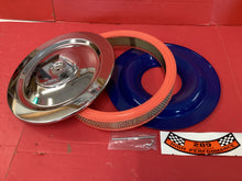 Load image into Gallery viewer, Mustang Round Chrome Air Cleaner 14&quot; with Show Quality Air Cleaner For V-8
