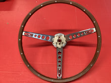 Load image into Gallery viewer, Mustang Deluxe 1965-1966 Pony Woodgrain Steering Wheel with Horn Ring
