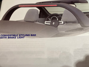 2005-2011 Mustang Convertible Styling Bar with Brake Light or without Brake Light