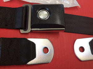 Mustang 1968-1973  Replacement Push Button Black  Seat Belt