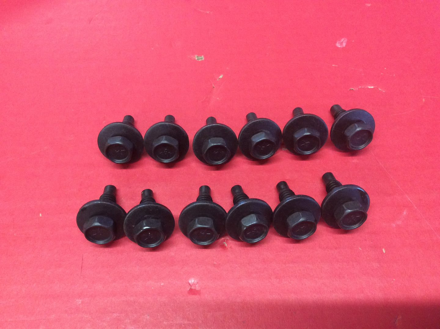 1965-1973 Mustang Front Fender Bolts with Flat Washers Set of 12 Enough for 2 Front Fenders