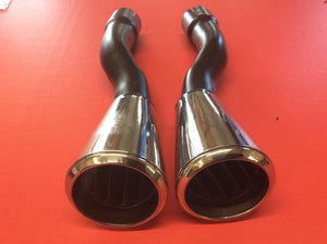1965-66 Mustang GT Exhaust Tips Concours Pair