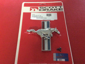 1965-68 Mustang Running Pony and Bars Front Fender Emblem Right
