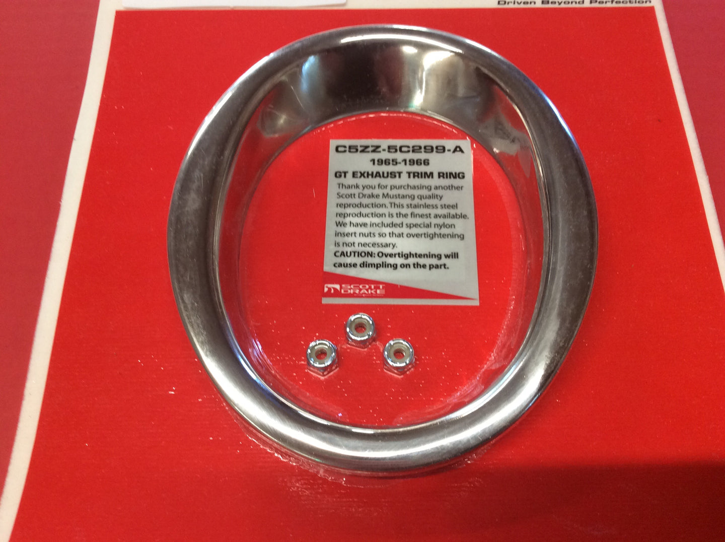 1965-66 Mustang GT Exhaust Trim Ring Concours