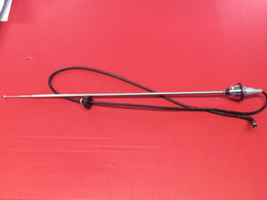 1965-68 Mustang Round Base Radio Antenna with Wire & Gasket & 3 Piece Extension Mast