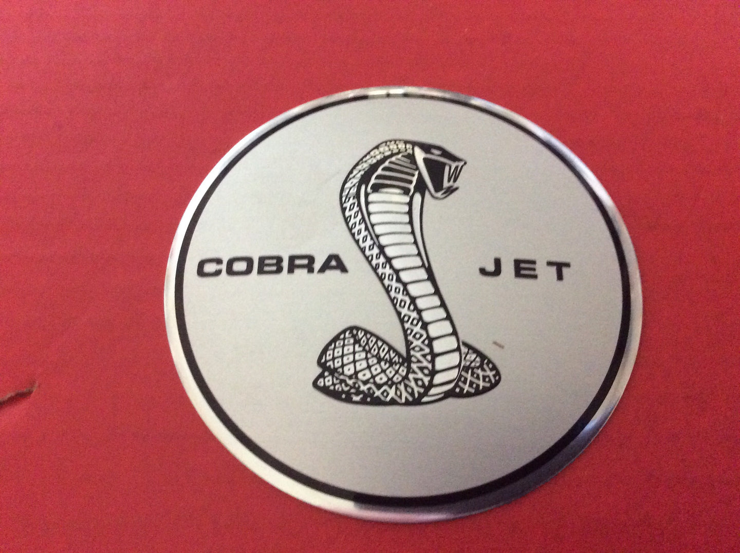 1968 Shelby GT-500 KR Cobra Jet Pop Open Gas Cap Emblem Only