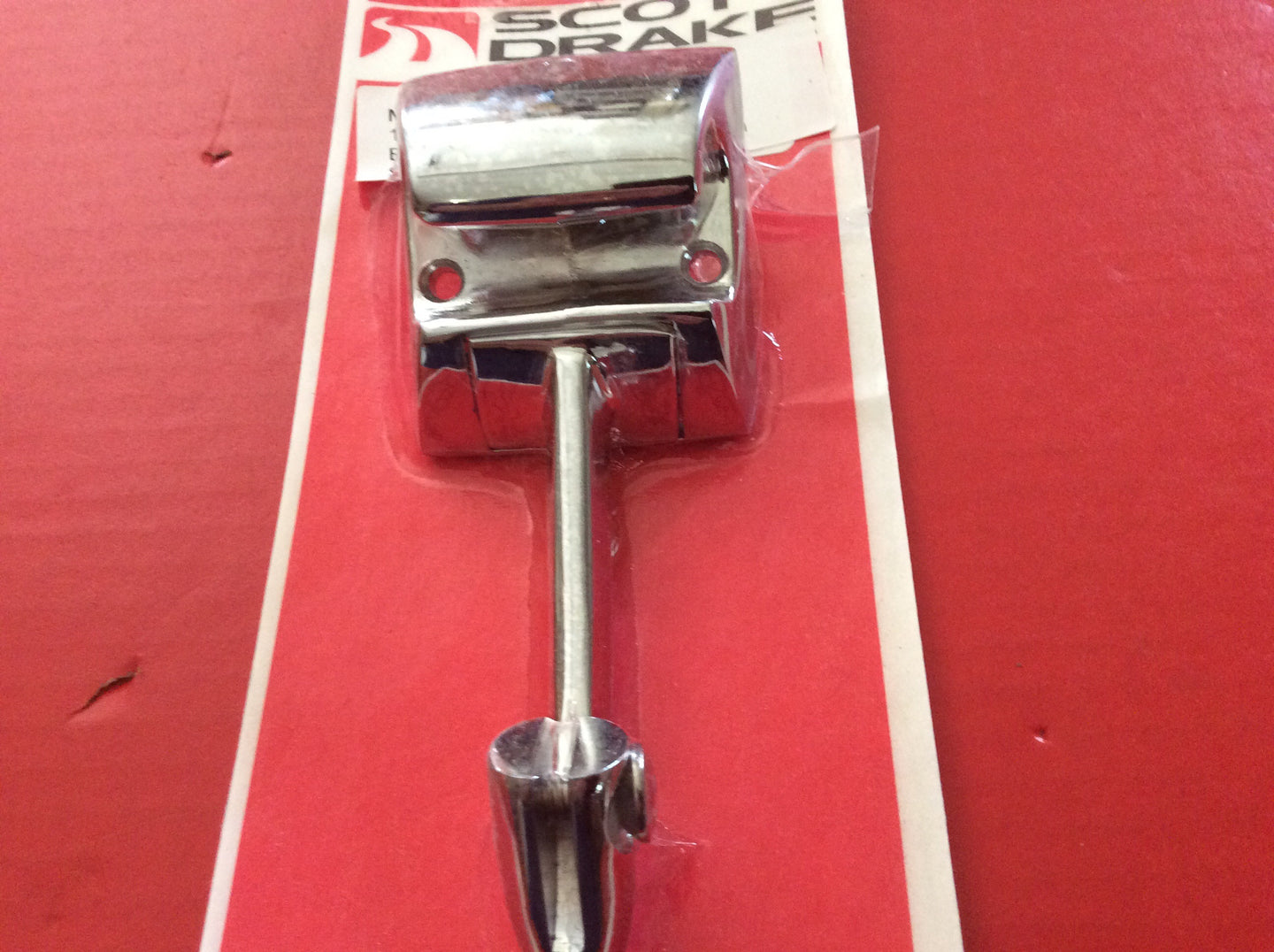 1967 Mustang Mirror Bracket Inside Chrome, 67 Concours 2 Piece Design
