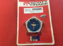 Load image into Gallery viewer, 1967 Mustang Styled Steel Wheel Blue Center Chrome Cap
