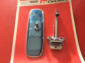1965-1966 Mustang Rear View Mirror and Chrome Bracket.