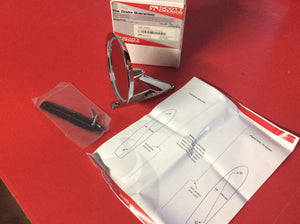 1965-66 Mustang Outside Mirror Round Head Manual Adjust.   Concours Quality. Fits Right of Left