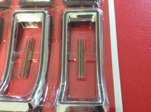 Load image into Gallery viewer, 1968 Mustang Tail Light Chrome Bezels  Set of 6 with Black Accent Line
