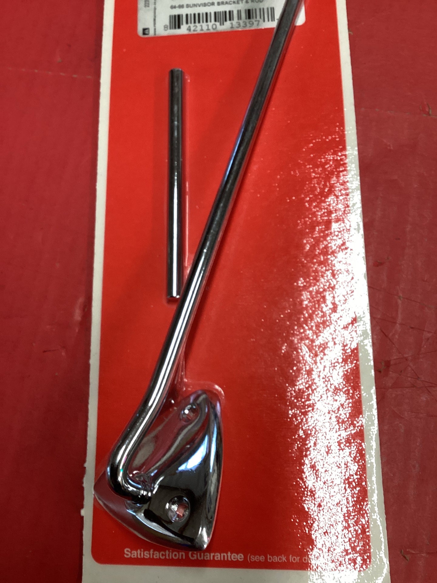 Mustang 1965-1966 Chrome  Sunvisor Bracket & Rod