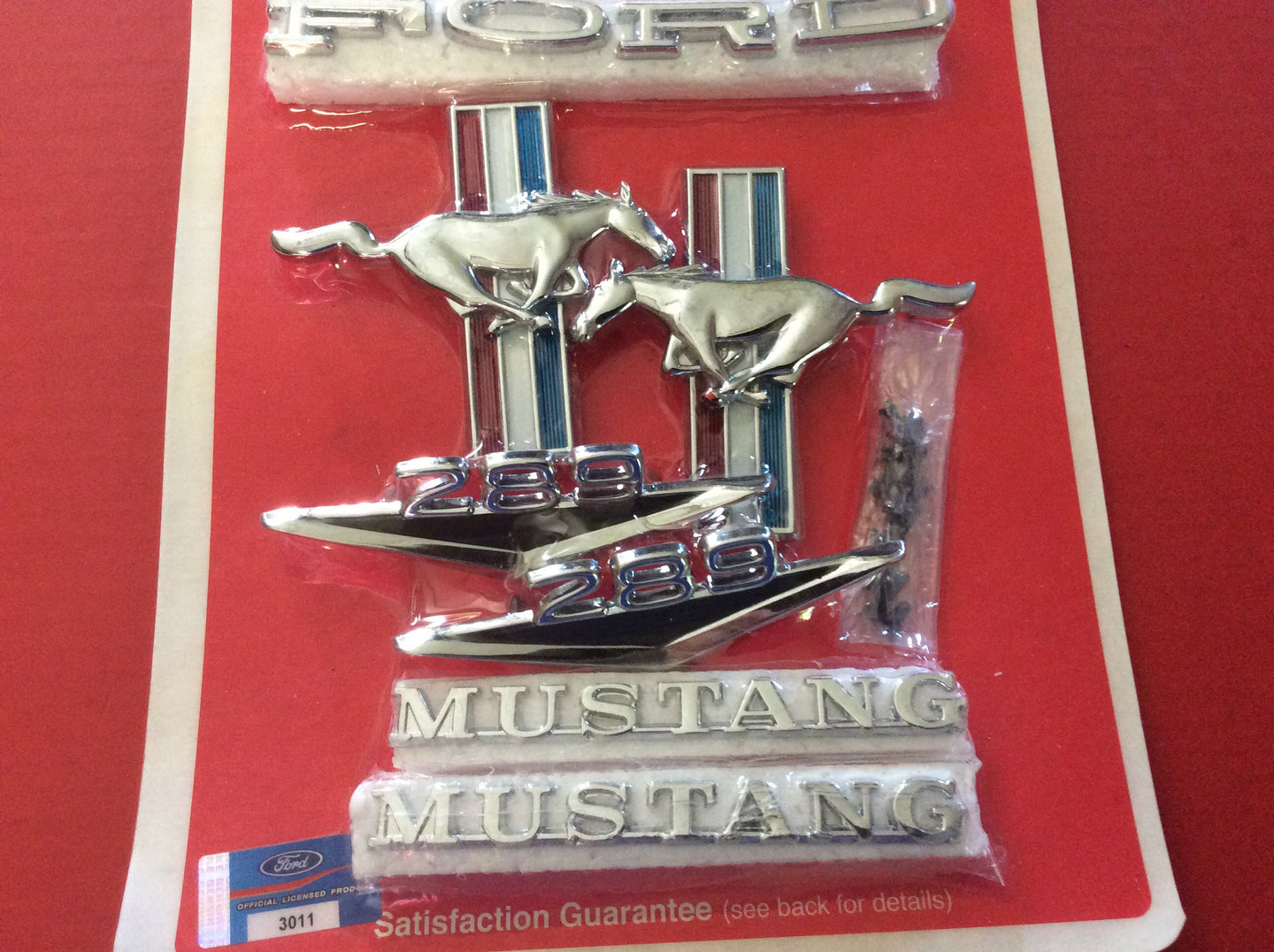 1965-1966 Mustang Emblem Kit Coupe & Convertible V-8