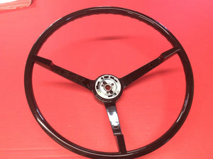 1965-1966 Mustang Black Steering Wheel For Cars with Alternator