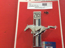 Load image into Gallery viewer, 1967-68  Mustang “289” Front Fender Emblem Running Pony &amp; Bars Left
